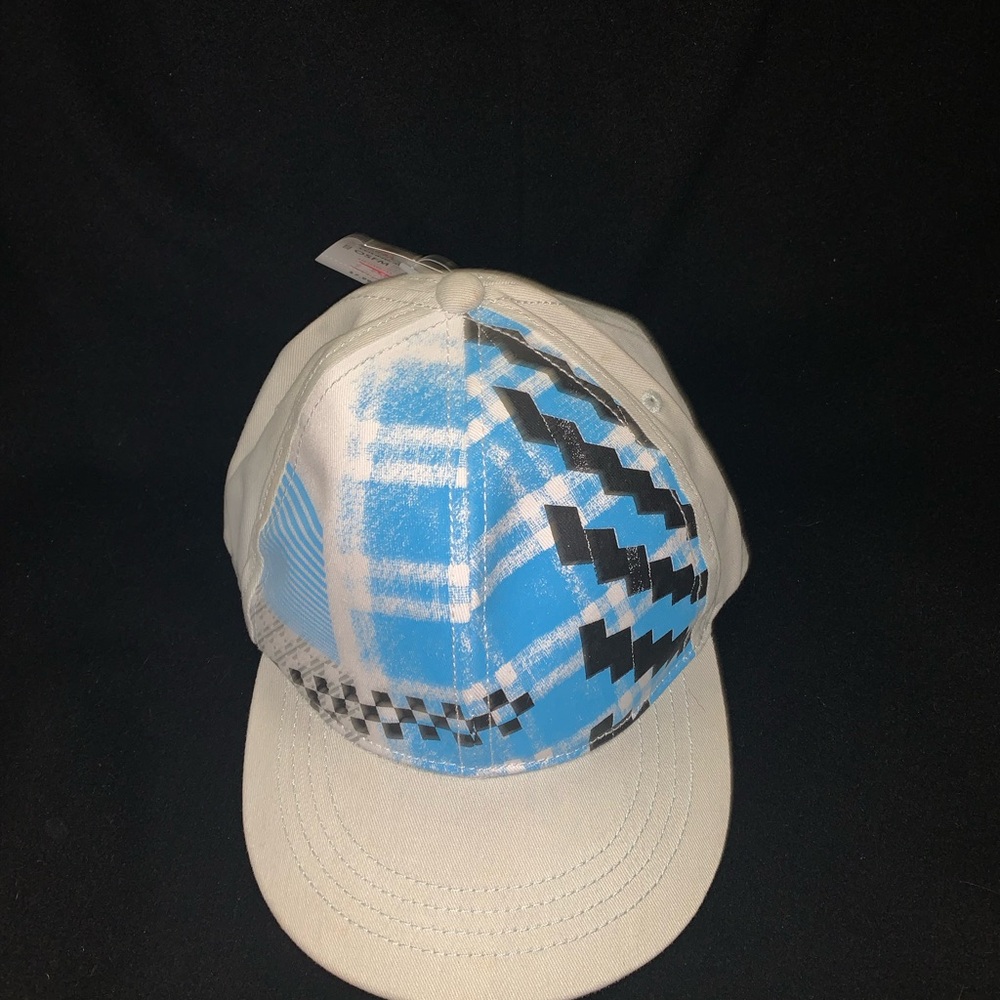 Men’s Geometric Digital Block Print Pattern Baseball Cap NWT OS